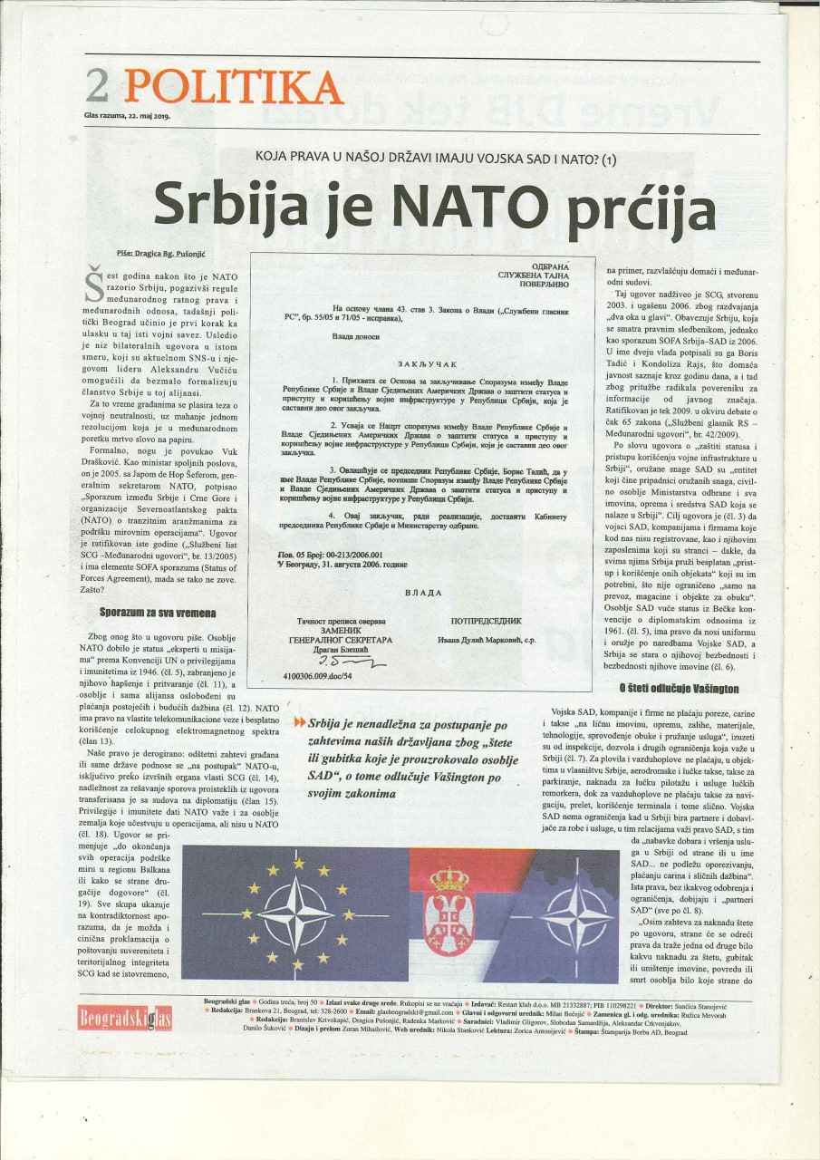 Srbija u NATO već 4 godine 1